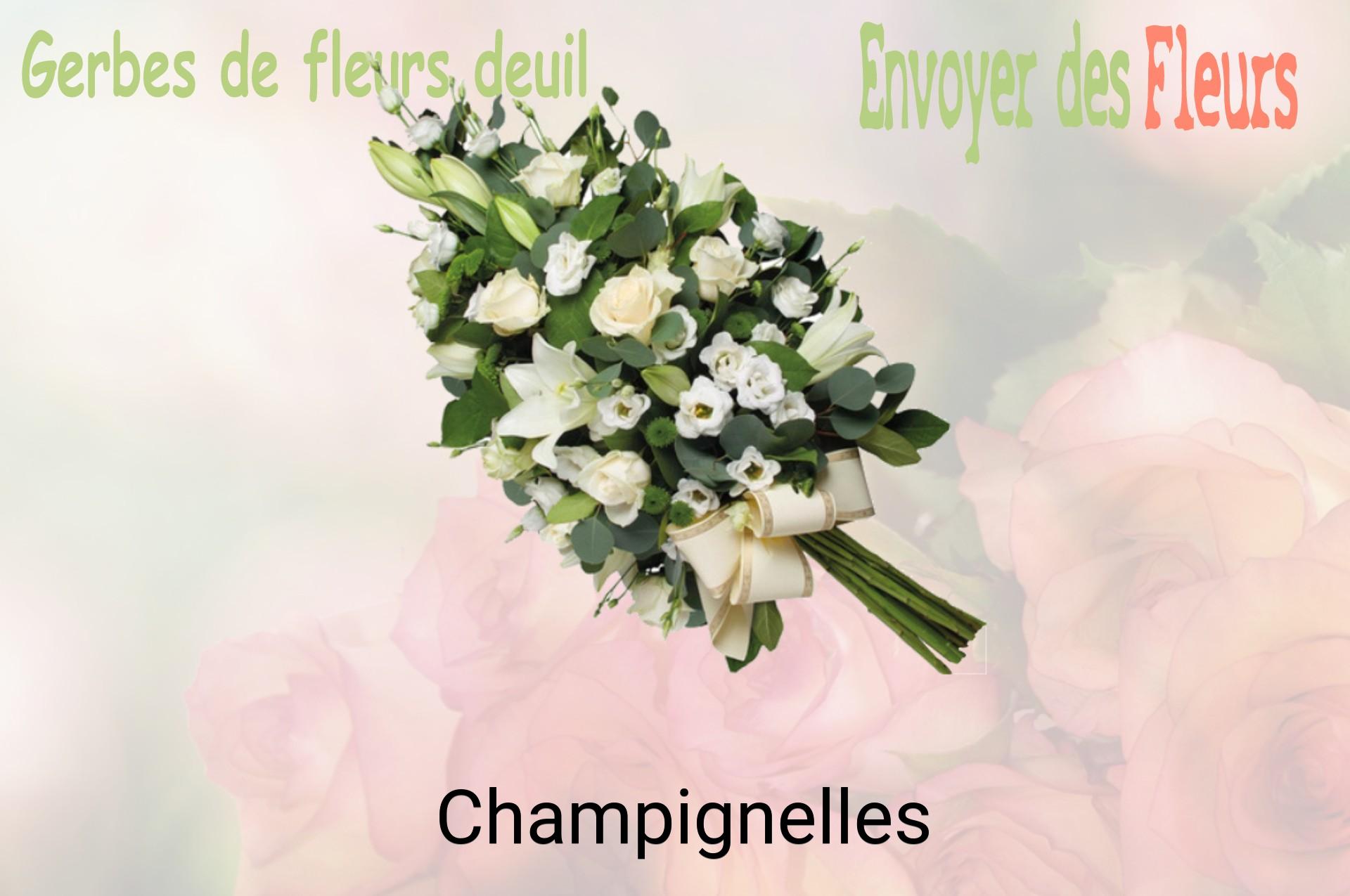 Gerbe de fleurs de deuil livrée à Champignelles
